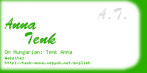 anna tenk business card